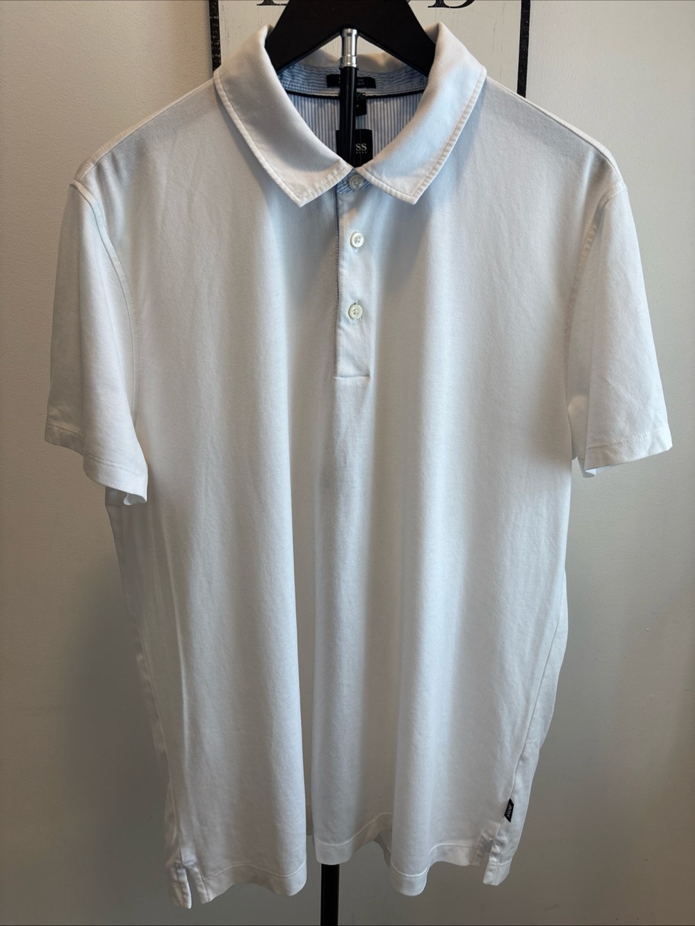 Hugo Boss White Short-Sleeve Polo